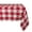 Red, variant on DII Hearts Woven Check Tablecloth, 60x84", 100% Cotton