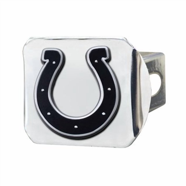FANMATS 21535 NFL Housse d'Attelage en Métal Indianapolis Colts, Chrome, 2 Pouces Type Carré III