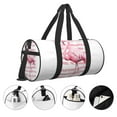 thumbnail image 3 of Balery Flamingo Bolsa de Gimnasio para Mujeres y Hombres, Bolsa de Viaje Impermeable, Bolsa de Fin de Semana con Compartimento para Zapatos y Bolsillo Húmedo, 3 of 6