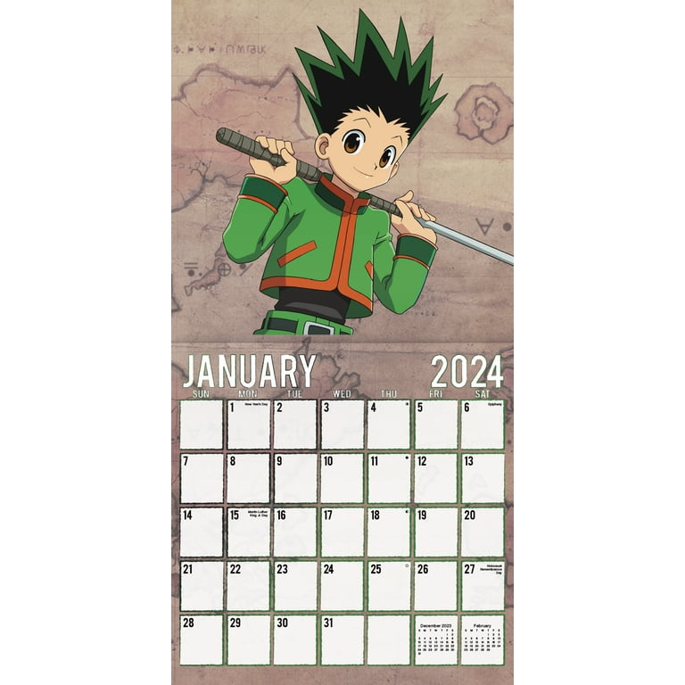 Trends International Inc. 2023-24 Wall Calendar 12x12 Hunter x Hunter