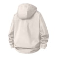 thumbnail image 2 of Lmueinov Mens Rain Jacket Plus Size Waterproof Raincoat Hooded Windbreaker Rain Coat with Pockets Hook and Loop Cuffs for Hiking Travel, 2 of 7