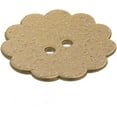 thumbnail image 2 of Mibo 8 Pcs Résine de Nylon - Forme Marguerite - Bouton Festif des Fêtes - 36L(22mm) - 2 Trous - Paillettes Dorées, 2 of 4