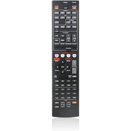 Replacement for Yamaha AV Receiver Remote Control Universal RX-V367 RAV463 ZA11350 RX-V375 RX-V677 RX-V371 RAV331 WT92670 RX-V373 RAV432 RX-V577 RAV494 HTR-3063 RX-V473 RAV293 WR00270 RAV521