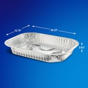مقالي تحميص EZ Foil سعة 20 رطلاً يمكن التخلص منها، 16 x 11.75 x 2.5 بوصة، 2 عدد