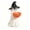 06# Hat Ghost, variant on HOARBOEG Mini Resin Gingerbread House Christmas Ornament, Snow Dusted Candy Roof Tabletop Holiday Decor, Hand-Painted Figurine Gift
