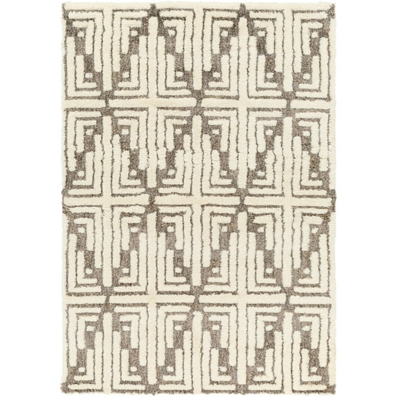 Artistic Weavers Florida Charcoal/Cream 5' x 8' Contemporary Rectangle Area Rug