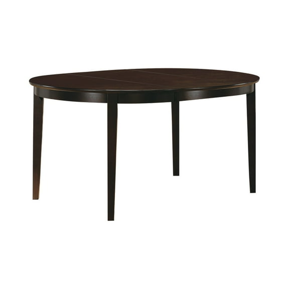 Modish Oval Shaped Wooden Dining Table, Brown