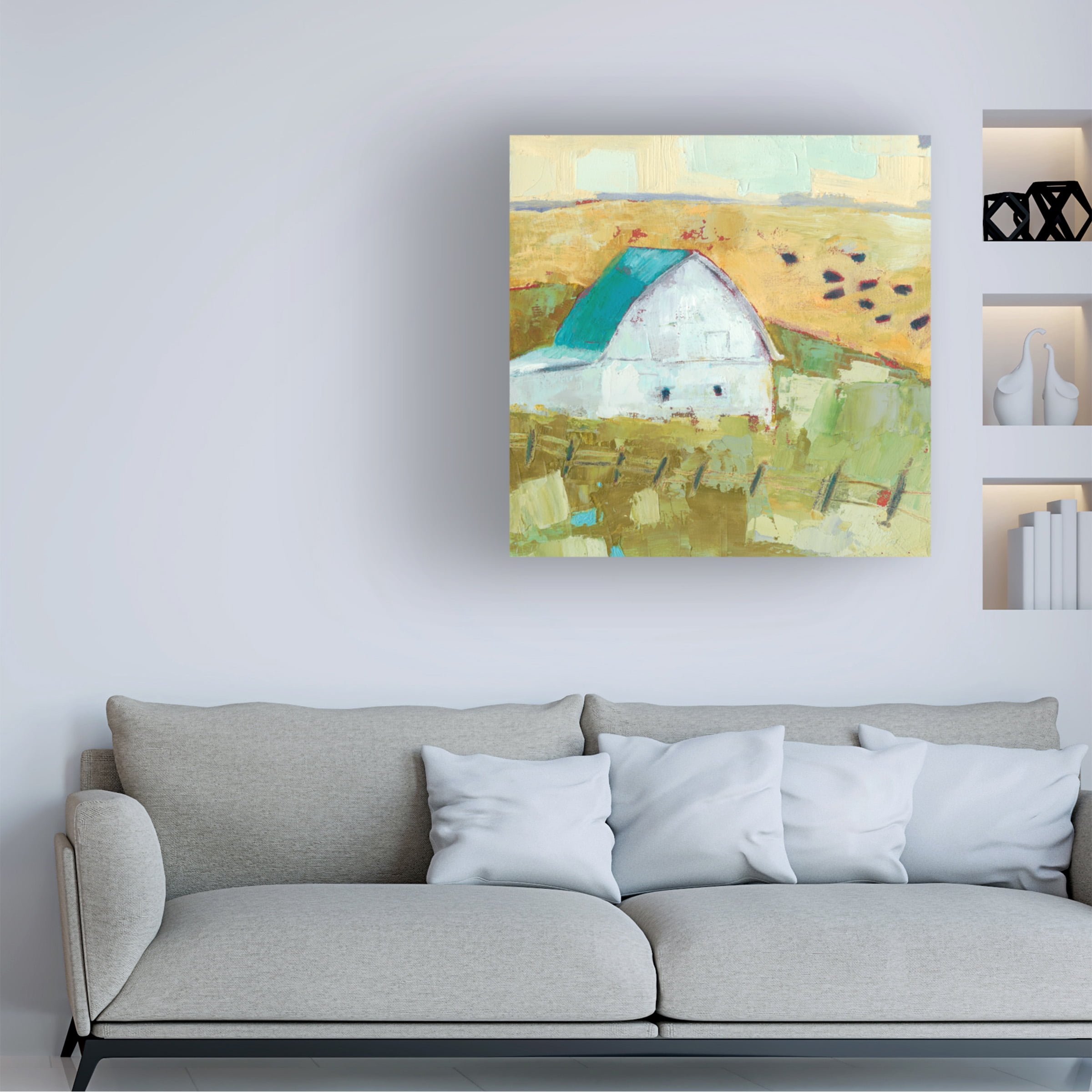 Sue Jachimiec 'Nash Barn' Canvas Art