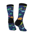 thumbnail image 5 of Uemuo Dinosaurs Pattern Women's Crew Socks, Soft Durable Breathable Moisture-Wicking with Odor Control Cotton socks, 5 of 9