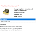 thumbnail image 2 of Regulator - Compatible with 1968 - 1976 BMW 2002 1969 1970 1971 1972 1973 1974 1975, 2 of 2