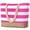 Hot Pink, variant on Beach Bags for Women Large Canvas Jute Beach Tote Waterproof Sandproof Swim Pool Bag Travel Vacation Essentials