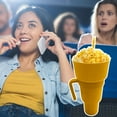 thumbnail image 3 of D-GROEE Snack and Drink Cup - Drink and Snack Cup in One, Stadium Tumbler Cups with Bowl on Top for Movies Home Use, 3 of 7