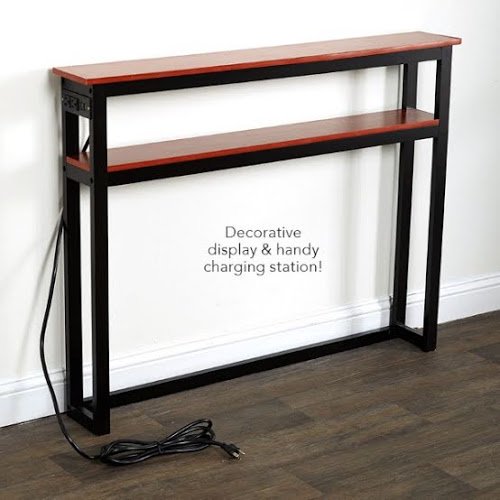 Narrow Sofa Table With Outlets Baci Living Room