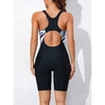 thumbnail image 7 of Women's Boyleg One Piece Swimsuit Racerback Athletic Bathing Suit, 7 of 7