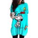 thumbnail image 3 of 2024 Nueva camiseta de manga larga con cuello redondo y bolsillo para mujer, camiseta informal elegante con estampado de Snoopy, ropa de calle larga para mujer, 3 of 5