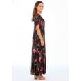 thumbnail image 2 of Roaman's Women's Plus Size Hand Crinkled Flutter-Sleeve Maxi Dress, 2 of 4