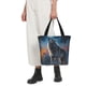 thumbnail image 5 of Balery Lonely Night Sky Wolf Bolsa de Hombro con Diseño, Bolsa Grande y Duradera, Bolsa Versátil para Compras, 5 of 6