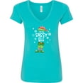 thumbnail image 3 of Inktastic Funny Christmas I'm the Sassy Elf with Shoes and Hat Women's V-Neck T-Shirt, 3 of 5