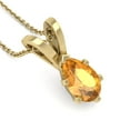 thumbnail image 6 of SuperJeweler 3/4 Carat Pear Shape Citrine Necklace In 14K Yellow Gold Over Sterling Silver, 18 inches for Women, 6 of 6