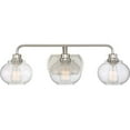 thumbnail image 2 of Quoizel Trilogy 3 Light Vanity Light in Brushed Nickel, 2 of 6