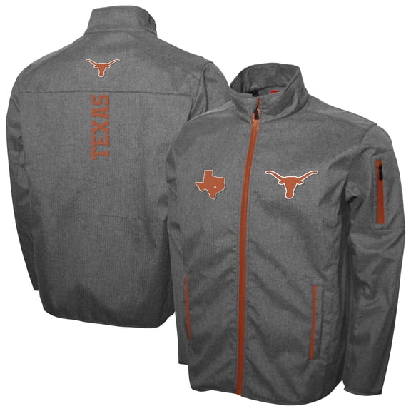 Men's Franchise Club Gray Texas Longhorns XT2 Softshell Full-Zip Jacket