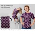 thumbnail image 6 of oneOone Georgette Viscose Purple Fabric Block Dress Material Fabric Print Fabric By The Yard 42 Inch Wide-KQ, 6 of 6