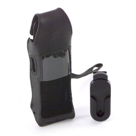 GE/Sanyo Black Leather Case for Qualcomm 860, 1960 & 2760 Series Cell Phones