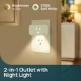 thumbnail image 5 of Linkind Matter Smart Plug with LED Night Light, Work with Alexa, Apple Home, Google, Smart Outlet 15A/1800W, Dusk to Dawn, Plug in Wall, Timer&Schedule, ETL&FCC Certified, 2.4GHz Wi-Fi Only, 2 Pack, 5 of 11