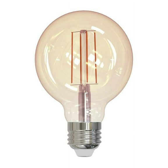 Bulbrite Pack of (2) 5 Watt Dimmable Antique Filament G25 Medium (E26) LED Bulb - 2200K and 80 CRI
