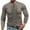 Khaki, variant on Brglopf Men's Henley Shirts Drawstring Lace-Up Round Neck Long Sleeve T Shirts Casual Slim Fitted Patchwork Muscle Tops