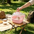 thumbnail image 4 of Portable Bird Carrier with Water Bottle, Transparent Acrylic Travel Cage with Carry Handle and Ventilation for Short Trips, Small Pet Transport Box for Hamster Bird and Other Small Animals, 4 of 6