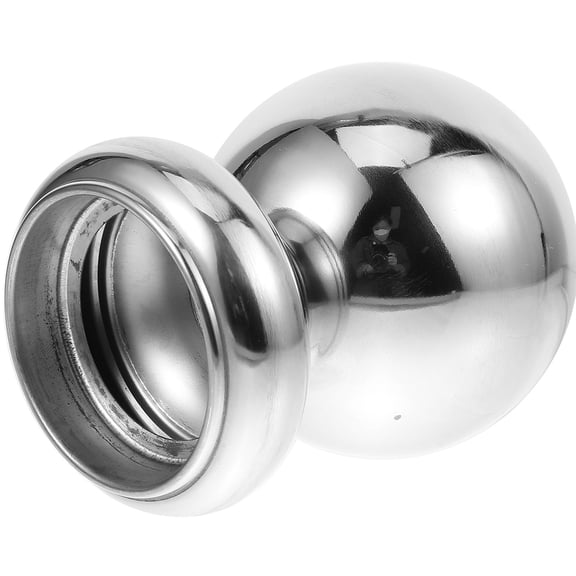 BESTOYARD Handrail Finial Ball, Silver Stainless Steel, Stable and Reliable, for Indoor Stair Railing
