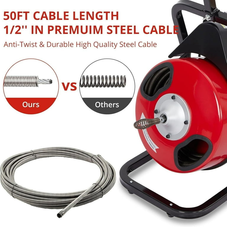 snakeです DrainX Spinfeed Metal Drain Snake NWHDHX11047 at Lowes.com