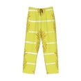 thumbnail image 4 of Fotbe Men'S Gold Pineappleclassic Pajama Pants With Elastic Waist And Drawstring Pockets，Pajama Pants Mens Lounge Pants Super Soft, 4 of 9