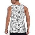 thumbnail image 3 of Easygdp Hand Drawn Snake Men's Tank Top, Sleeveless Muscle T Shirts, Breathable, Quick-Dry, Loose for Gym, Running, Fitness - Medium, 3 of 9