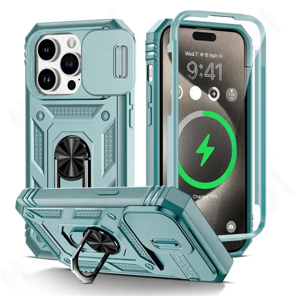 Case For iPhone 16 15 14 13 12 11 Pro XS Max XR Plus Camera Slide ...