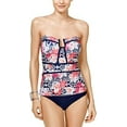 thumbnail image 2 of Island Escape MULTI Como La Flor Printed Strapless Tankini Swim Top, US 10, 2 of 4