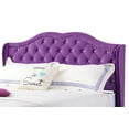 thumbnail image 4 of Transitional Purple Upholstered Full Bed, 4 of 5