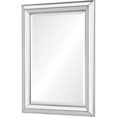 thumbnail image 3 of Signature Home Collection 40" Silver Leaf Finished Wooden Framed Beveled Rectangular Wall Mirror, 3 of 5