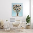 thumbnail image 2 of Fluffy Alpaca Happy Animal Animals & Insects Painting Gallery Wrapped Canvas Print Wall Art, 2 of 7