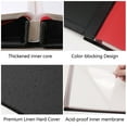 thumbnail image 5 of TickJOY Self Adhesive Photo Album Book 11×10.6" – Linen Large Scrapbook Album de Fotos for 4x6, 5x7, 8x10 Pictures, 40 Pages Magnetic Photo Album Scrapbook with 3 Metallic Pens – Black, 5 of 7