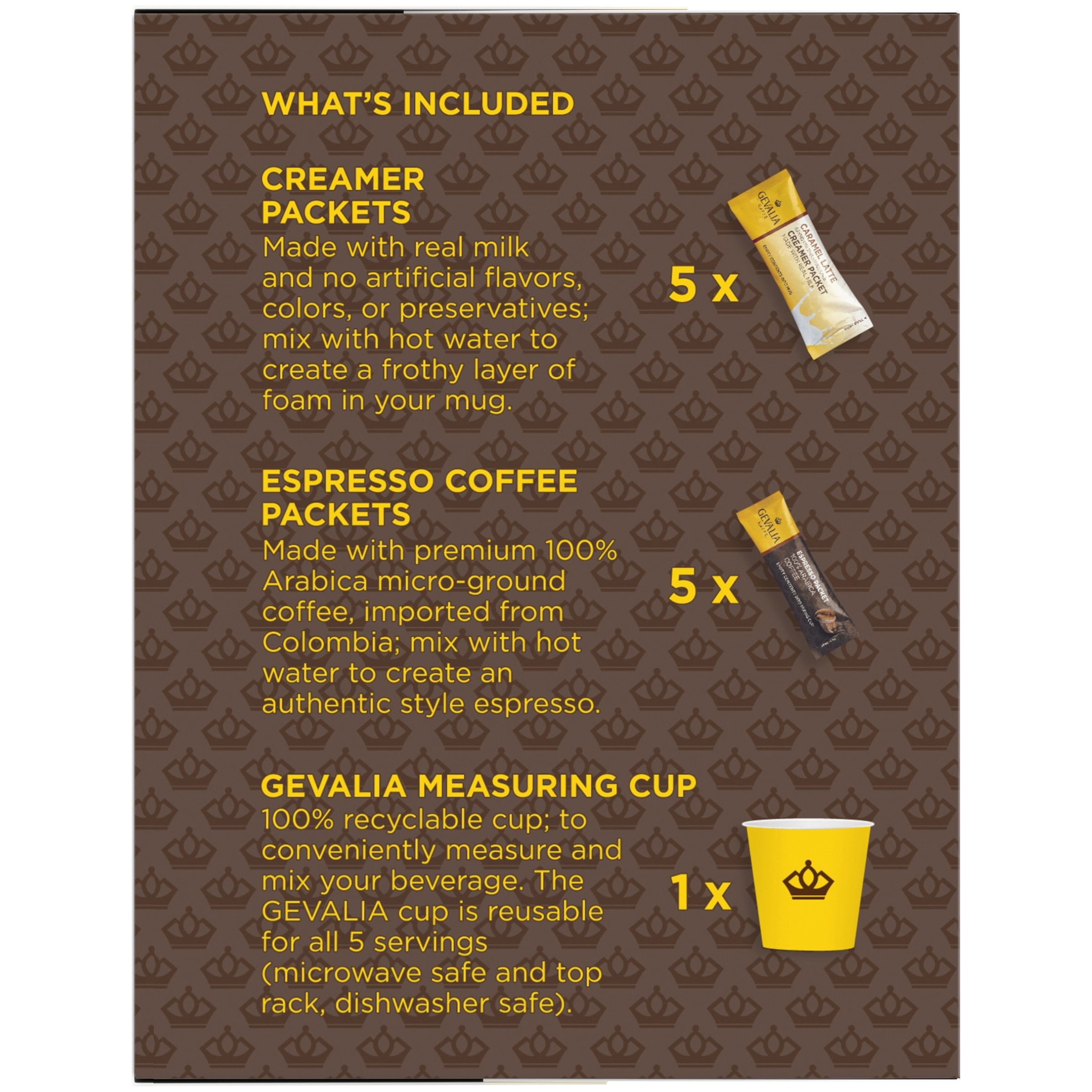 Gevalia Cafe at Home Caramel Latte Instant Coffee Specialty Beverage Blend Kit, 5 ct Box