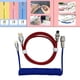 thumbnail image 3 of USB a Cable, Cable de resorte en , Cable de carga rápida para juegos, doble funda con enchufe de aviación DIY, para mecánico rojo azul Yotijar Cable espiral en espiral, 3 of 7