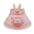 thumbnail image 3 of ZHOGXU Children'S Fashionable Summer Usb Charging Fan Sun Hat Outdoor Cartoon Boys And Girls Rabbit Big Brim For Vacation Daily Play,Pink,One Size, 3 of 7