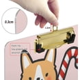 thumbnail image 4 of FMSHPON Cute Corgi Dog Christmas Clipboard Hardboard Wood Nursing Clip Board and Pull for Standard A4 Letter 13x9 inches, 4 of 8