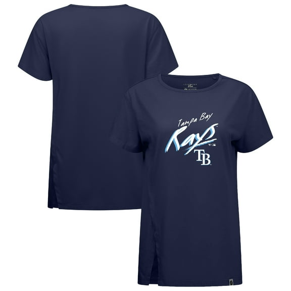 Women's Levelwear Navy Tampa Bay Rays Influx Sizzle T-Shirt