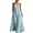 Light Blue, variant on AJGRHE Women's 2026 Summer Linen Maxi Dress Contrast Spaghetti Strap Beach Dress Backless Sleeveless Summer Beach Casual Dress Loose Flowy Long Sleeveless Bohemian Dresses M