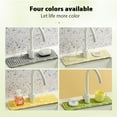 thumbnail image 5 of Kitchen Silicone Sink Mat, 2024 New Silicone Draining Mat Faucet, Silicone Faucet Handle Drip Catcher Tray Mat, Drying Mat for Kitchen Counter Bathroom Kitchen Sink Splash Guard (Gray, Medium), 5 of 5