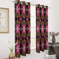 thumbnail image 3 of Bohemia Blackout Curtains Window Drapes Room Darkening Thermal Insulated Grommets Blackout Curtains, for Living, Dining, Bedroom,2 Panels, 3 of 6