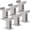 thumbnail image 2 of 6 piezas de juguetes para muelles de puente de tren para niños, elevadores de soporte para puente de tren, accesorios para vías de tren, 2 of 5